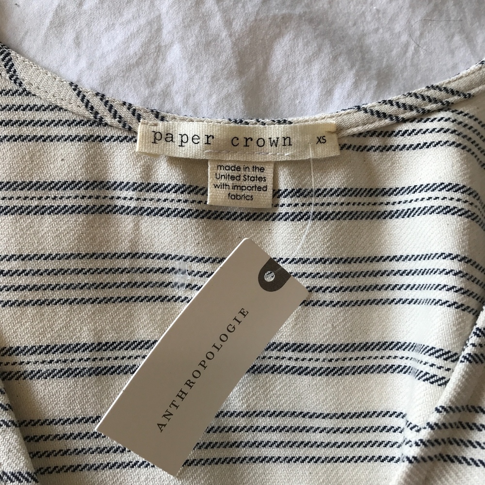 Anthropologie Paper Crown Bellevue Peplum Tank - Picture 7 of 8